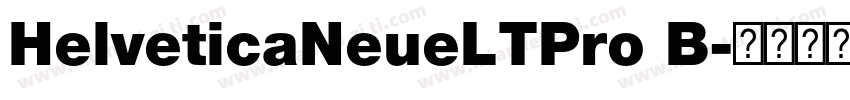 HelveticaNeueLTPro B字体转换